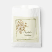 Rose - Gelbe Hochzeit Geschenktütchen (Vorderseite)