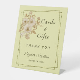 Rose - Gelbe Hochzeit Sockelschild