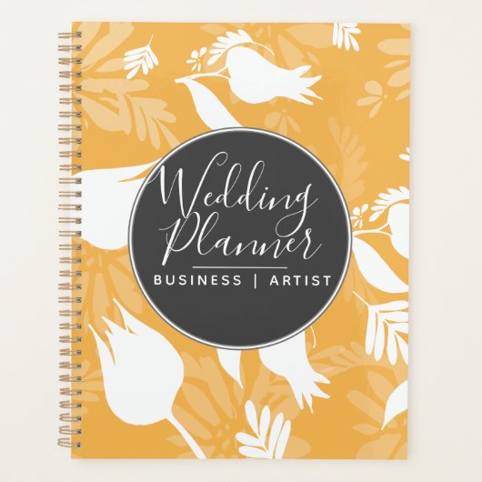 Rose Gelbe Tulips Hochzeit Planer (Vorderseite)