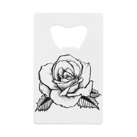 Rose Geldbeutel Flaschenöffner (Vorderseite)