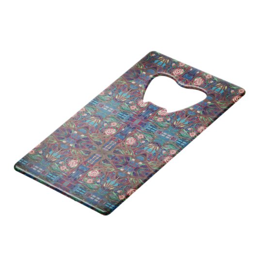 Rose Geldbeutel Flaschenöffner (Rückseite Schrägansicht)