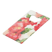 Rose Geldkarten Flaschenöffner (Rückseite Schrägansicht)