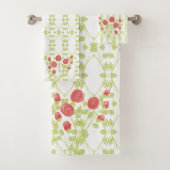 Rose Gemustert Badhandtuch Set (Insitu)