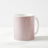 Rose, geometrisch, nahtlos kaffeetasse (VorderseiteRechts)