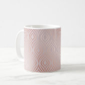 Rose, geometrisch, nahtlos kaffeetasse (Vorderseite Links)