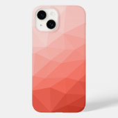 Rose geometrische Maschenombre Case-Mate iPhone Hülle (Rückseite)