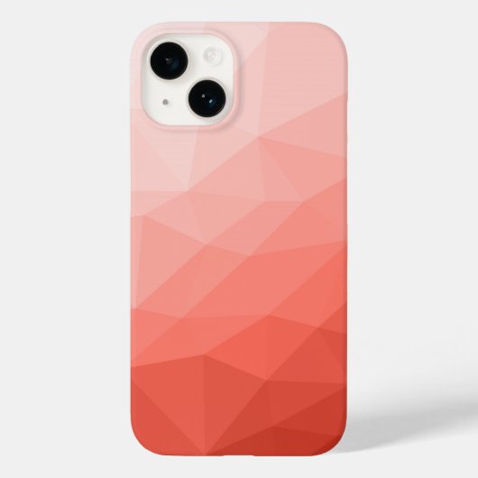 Rose geometrische Maschenombre Case-Mate iPhone Hülle (Rückseite)