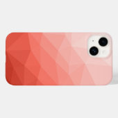 Rose geometrische Maschenombre Case-Mate iPhone Hülle (Rückseite (Horizontal))