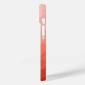 Rose geometrische Maschenombre Case-Mate iPhone Hülle (Rückseite / Links)