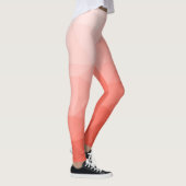 Rose geometrische Maschenombre Leggings (Rechts)