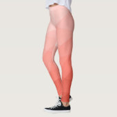 Rose geometrische Maschenombre Leggings (Links)