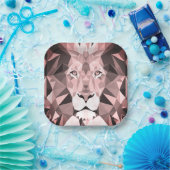 Rose Geometrischer Lötkopf Pappteller (Party)