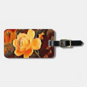 Rose Gepäckanhänger (Vorderseite horizontal)