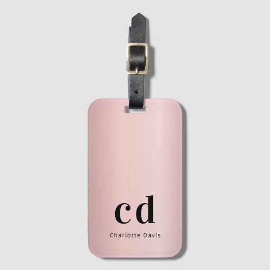 Rose Gepäckanhänger (Vorderseite Vertikal)