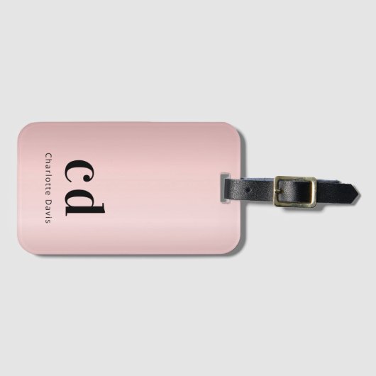 Rose Gepäckanhänger (Vorderseite (Horizontal))