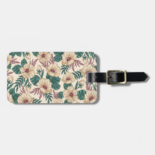 Rose Gepäckanhänger (Vorderseite horizontal)