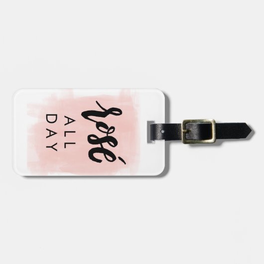 Rosé Gepäckanhänger (Vorderseite horizontal)