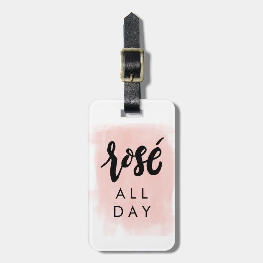 Rosé Gepäckanhänger (Vorderseite vertikal)