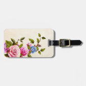 Rose Gepäckanhänger (Vorderseite horizontal)