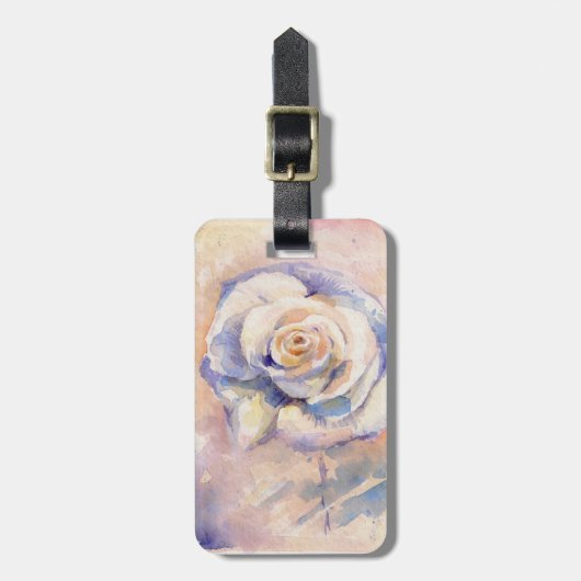 Rose Gepäckanhänger (Vorderseite vertikal)
