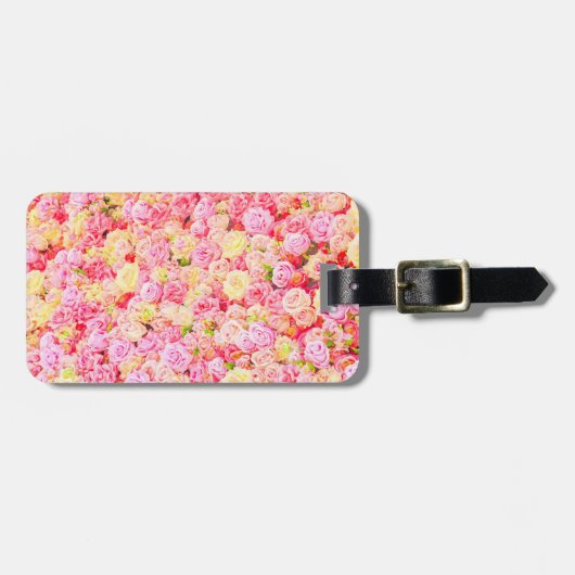 Rose Gepäckanhänger (Vorderseite horizontal)