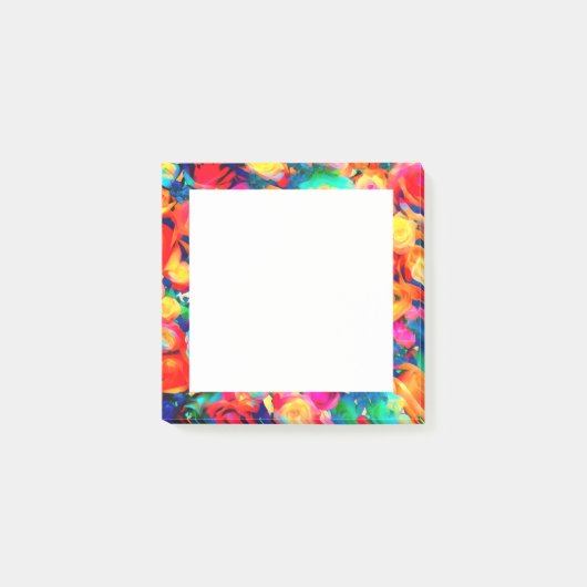 Rose Gerahmt Post it Notes Post-it Klebezettel (Vorderseite)