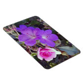 Rose & Geranium Grosser Magnet für personalisierte (Rechte Seite)