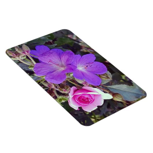 Rose & Geranium Grosser Magnet für personalisierte (Rechte Seite)