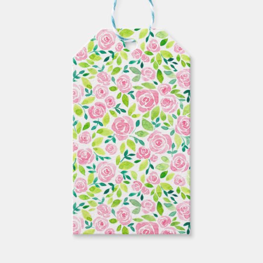 Rose Geschenkanhänger (Vorderseite)