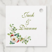 Rose Geschenkanhänger (Rückseite)