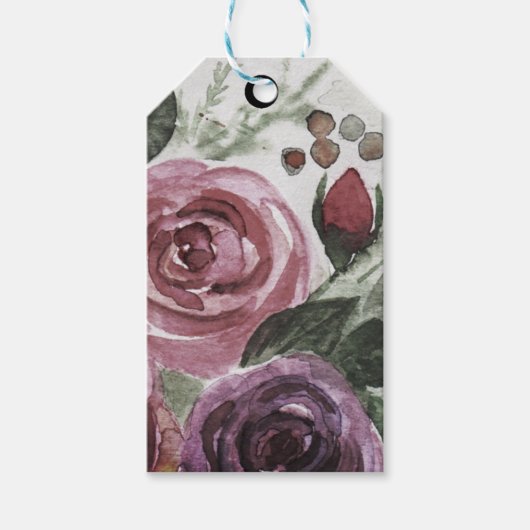 Rose Geschenkanhänger (Vorderseite)