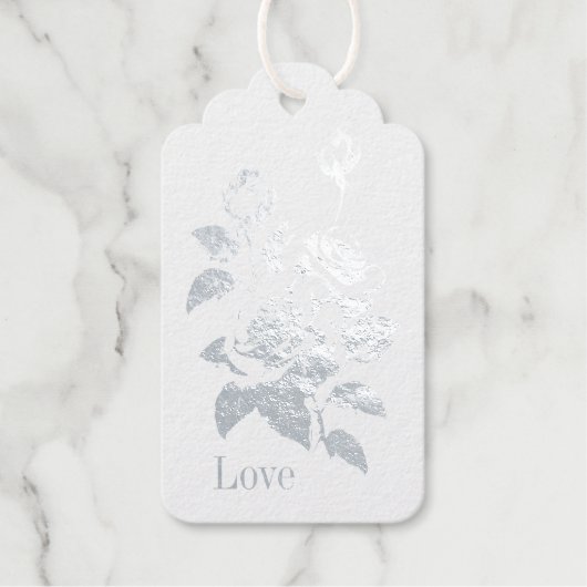 Rose Geschenkanhänger (Vorderseite)