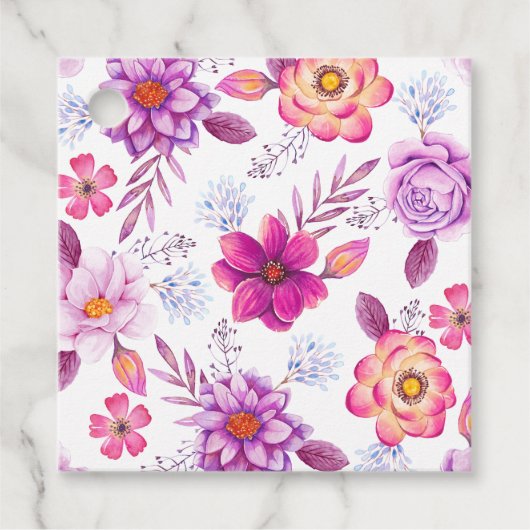 Rose Geschenkanhänger (Vorderseite)