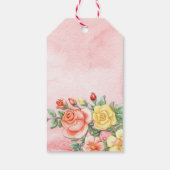 Rose Geschenkanhänger (Rückseite)