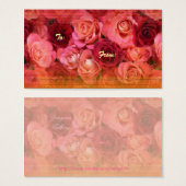 Rose-Geschenkmarke (Vorne & Hinten)