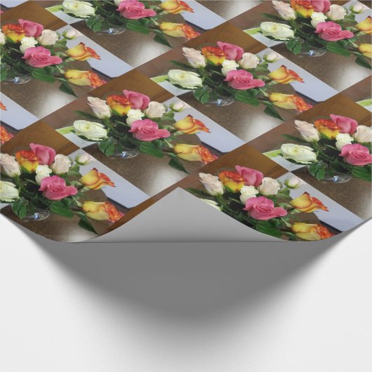 Rose Geschenkpapier (Ecke)