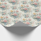 Rose Geschenkpapier (Ecke)