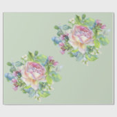 Rose Geschenkpapier (Flach)