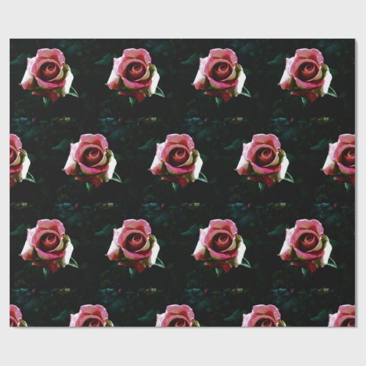 Rose Geschenkpapier (Flach)