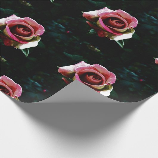 Rose Geschenkpapier (Ecke)