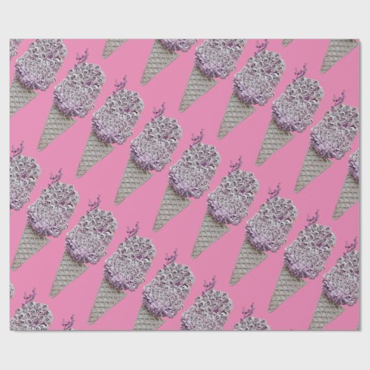 Rose Geschenkpapier (Flach)