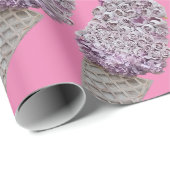 Rose Geschenkpapier (Rolleneckpunkt)