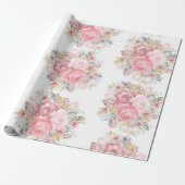 Rose Geschenkpapier (Ungerollt)