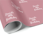 Rose Geschenkpapier (Rolleneckpunkt)