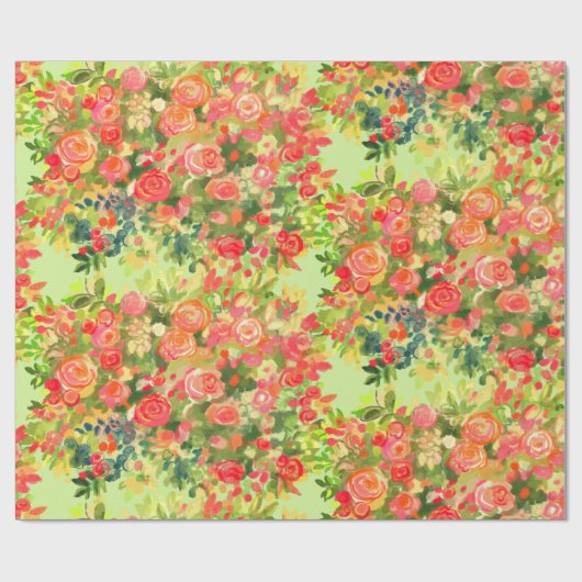 Rose Geschenkpapier (Flach)