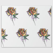 Rose Geschenkpapier (Flach)