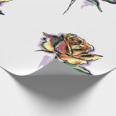 Rose Geschenkpapier (Ecke)