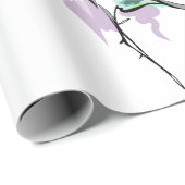 Rose Geschenkpapier (Rolleneckpunkt)