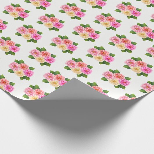 Rose Geschenkpapier (Ecke)
