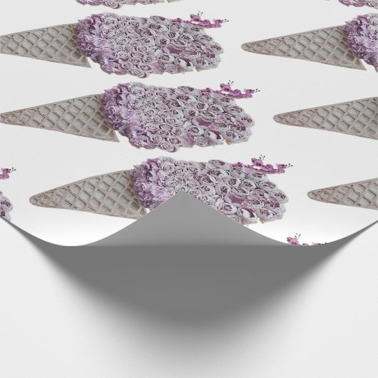 Rose Geschenkpapier (Ecke)